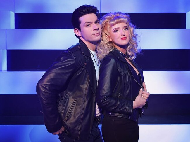 Fabian Andrés as Danny Zuko and Annelise Hall as Sandy Dumbrowski. Photo: Supplied.