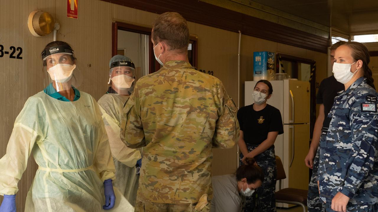 Inside the Katherine-Binjari Covid-19 response. Picture: Greg Stonham/Australian Defence Force