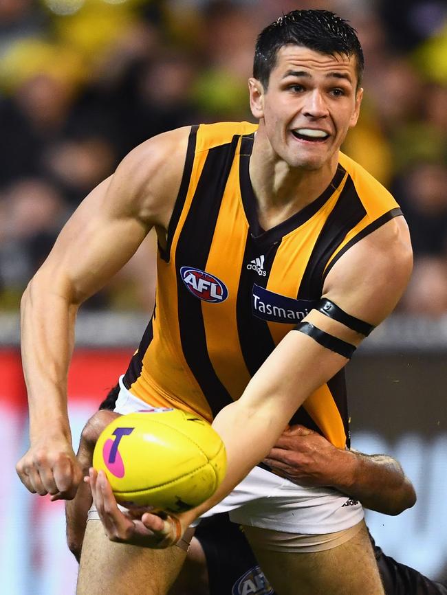 Ryan Burton has been put up for trade by Hawthorn.