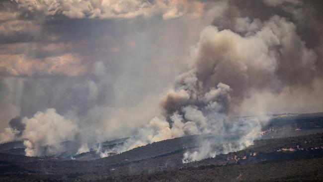 On Saturday, fire dangers will be high across southern Australia, reaching extreme in parts of eastern South Australia and western and central Victoria on Saturday. Picture: NCA NewsWire / Tony McDonough