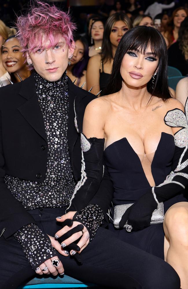 Machine Gun Kelly’s manicure at the 2022 Billboard Music Awards set him back $US30,000 and was done by Brittney Boyce. Picture: Matt Winkelmeyer/Getty Images for MRC