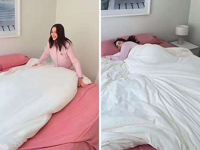 Keep your self "comfy and cool" with this popular cooling comforter. Picture: TikTok/@manchesterfactory