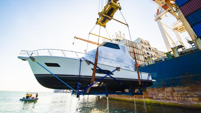 The luxury boats are worth more than $1m each. PICTURE: Bradley Kanaris