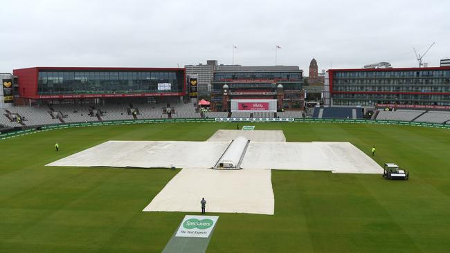 The scene at Old Trafford on day three. Picture: Getty Images