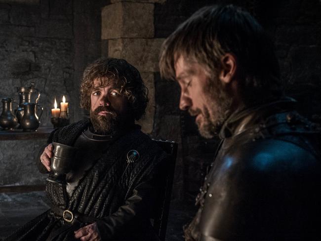 Peter Dinklage as Tyrion Lannister and Nikolaj Coster-Waldau as Jaime Lannister in Game of Thrones. Picture: HBO