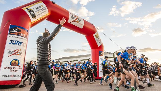 The inaugural Big Red Bash took place after the Big Red Run as a celebration for participants and volunteers alike. Picture: Big Red Bash