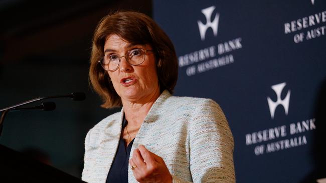 RBA Governor Michele Bullock says Australia’s central bank ‘can’t be jumping at shadows’. Picture: NewsWire / Nikki Short