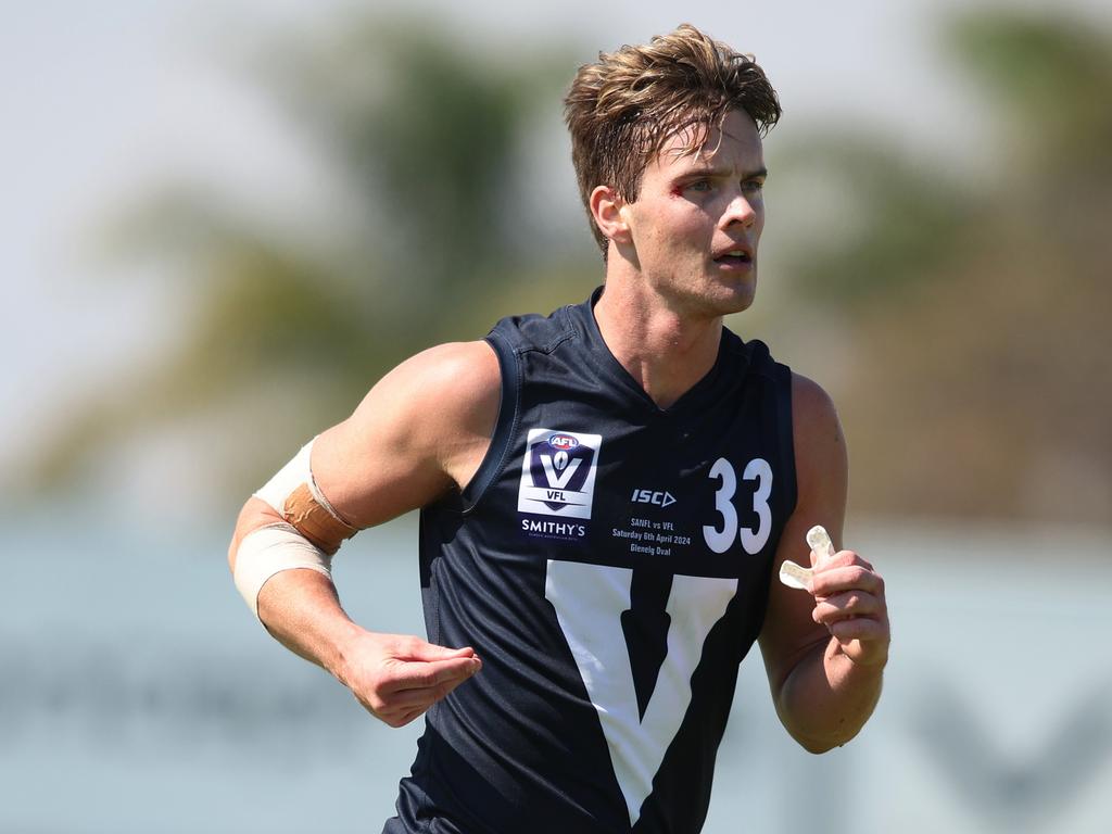 Tom Highmore has put his name in the mid-season draft. Picture: Maya Thompson/AFL Photos