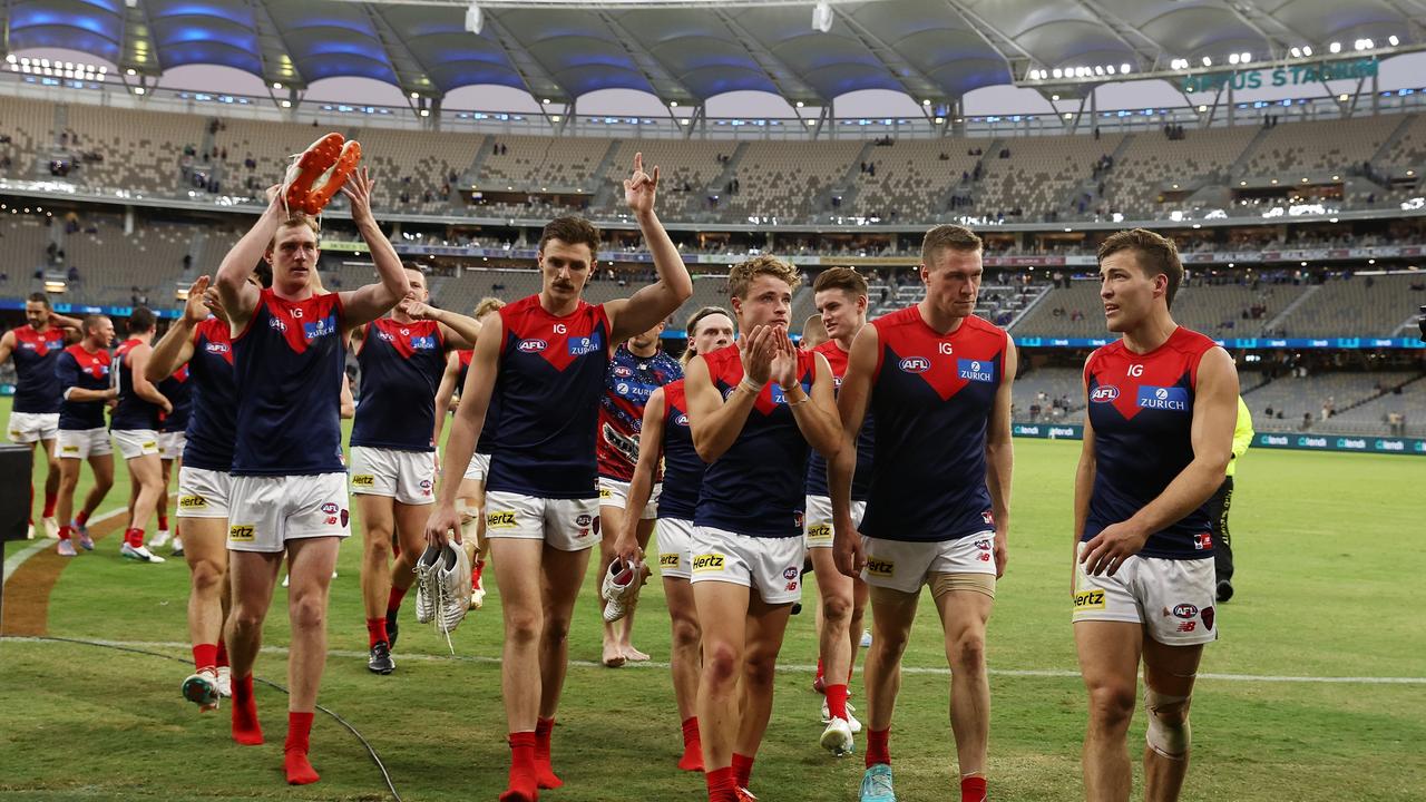 Are the Dees heading towards another flag? (Photo by Will Russell/AFL Photos via Getty Images)