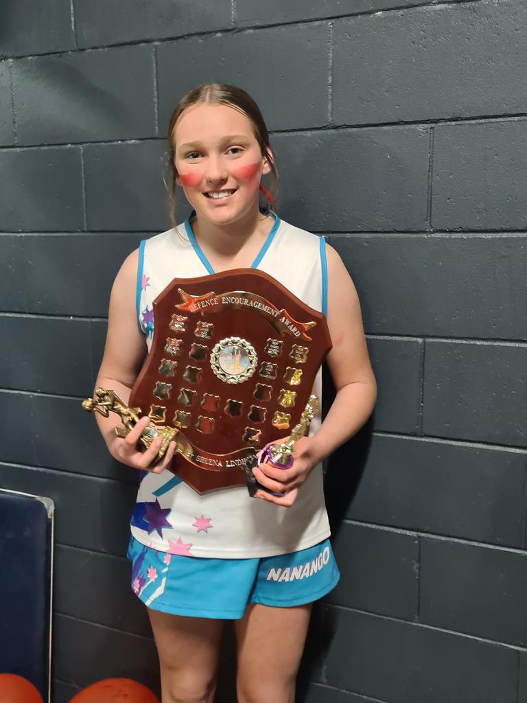 Mikayla Washband has competed at the Central Burnett netball challenge and the Pine Rivers Carnival.