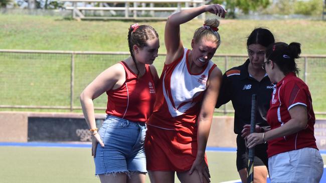 Photos from Darwin B-grade hockey grand final day. Picture: Darcy Jennings.