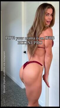 Personal trainer divides with bikini video