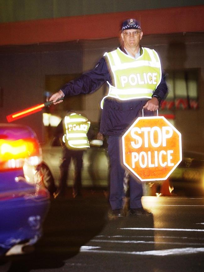 Former Sergeant Ian Reimers said he loved his time as a front line police office and is keen to come back to the service as a ‘special constable.’ This photo of Mr Reimers was taken during a traffic operation on May 26, 2006.