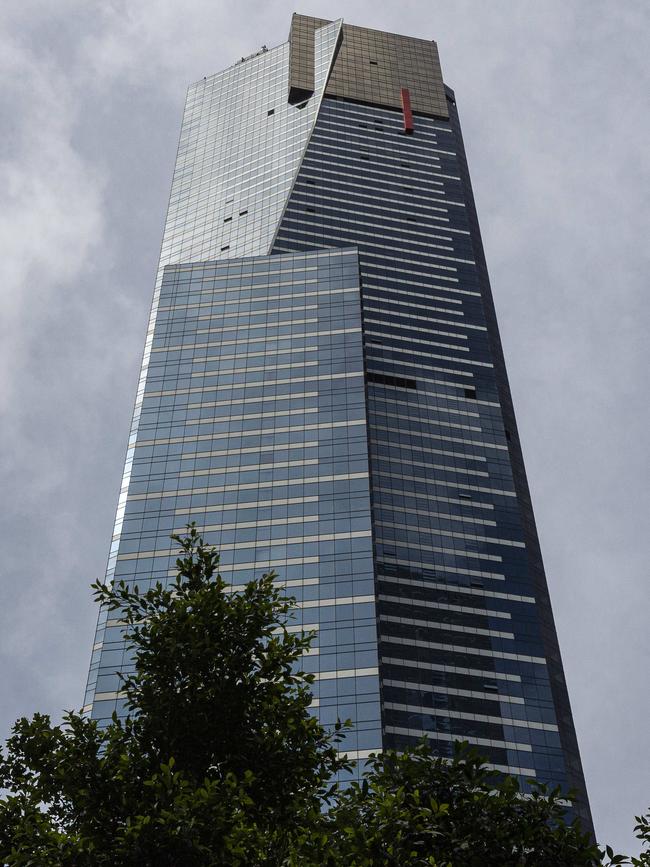 The Eureka Tower, a Grocon building that was once the tallest apartment tower in the world. Picture: Daniel Pockett