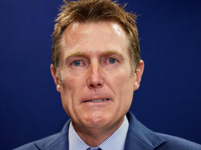 Australia's attorney general Christian Porter speaks during a press conference in Perth on March 3, 2021, after he outed himself as the unnamed cabinet minister accused of raping a 16-year-old girl. (Photo by Stefan Gosatti / AFP)