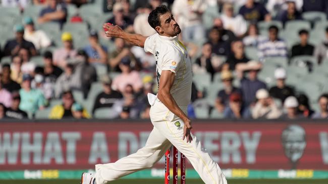 Mitchell Starc showcased his prowess with the pink ball.