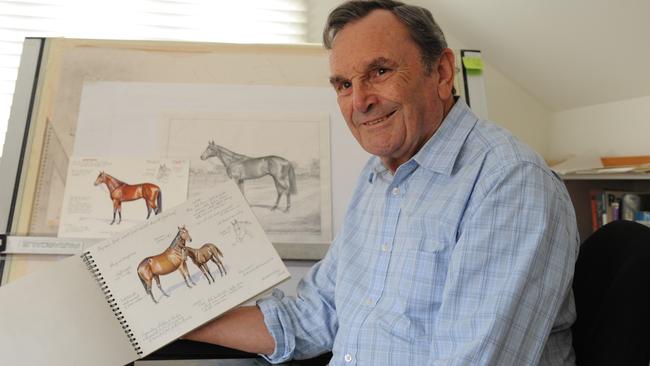 Equine artist Alister Simpson.