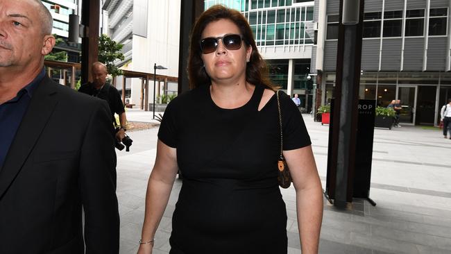 Lobbyist Simone Holzapfel arrives for a hearing at the Crime and Corruption Commission (CCC) in Brisbane, Tuesday, April 18, 2017.