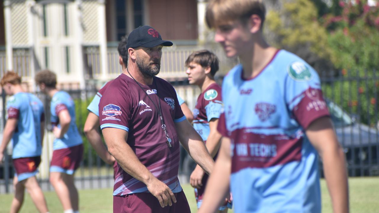 CQ Capras under-17 boys squad pre-season training session at The Cathedral College, Rockhampton, on January 11, 2025.