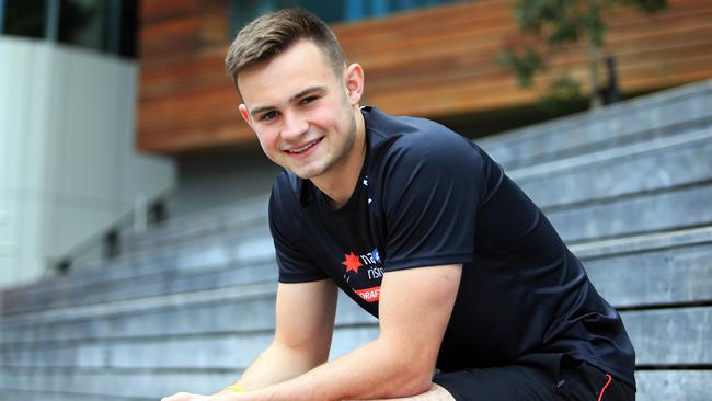 Cillian McDaid at October’s AFL draft combine. Picture: Aaron Francis.