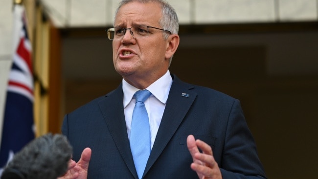 “I think I’ve already conveyed my own personal view on these matters,” Mr Morrison told reporters on Monday. Picture:  by Martin Ollman/Getty Images