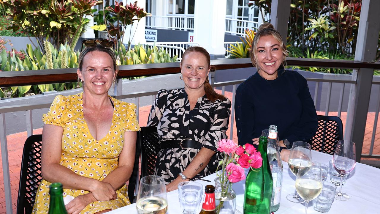 Jessica Falconer, Jen Spiro and Gina Hogan at the 7th annual Annie's Army long lunch, held at Piccolo Cucina Italian restaurant. Picture: Brendan Radke