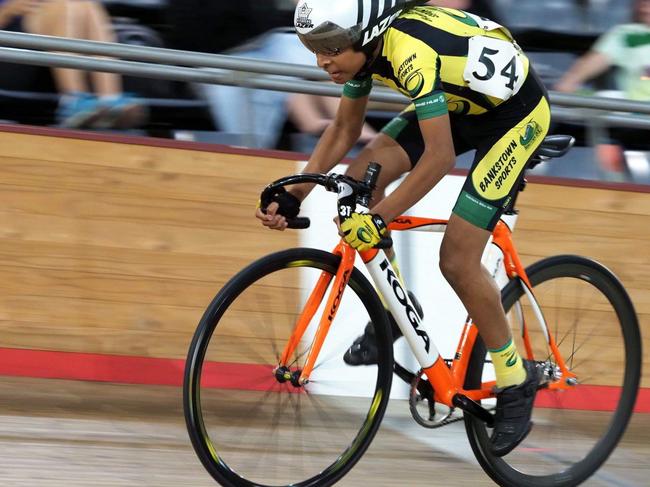 Isaac Silva took part in his first nationals. Picture: St George Cycling Club