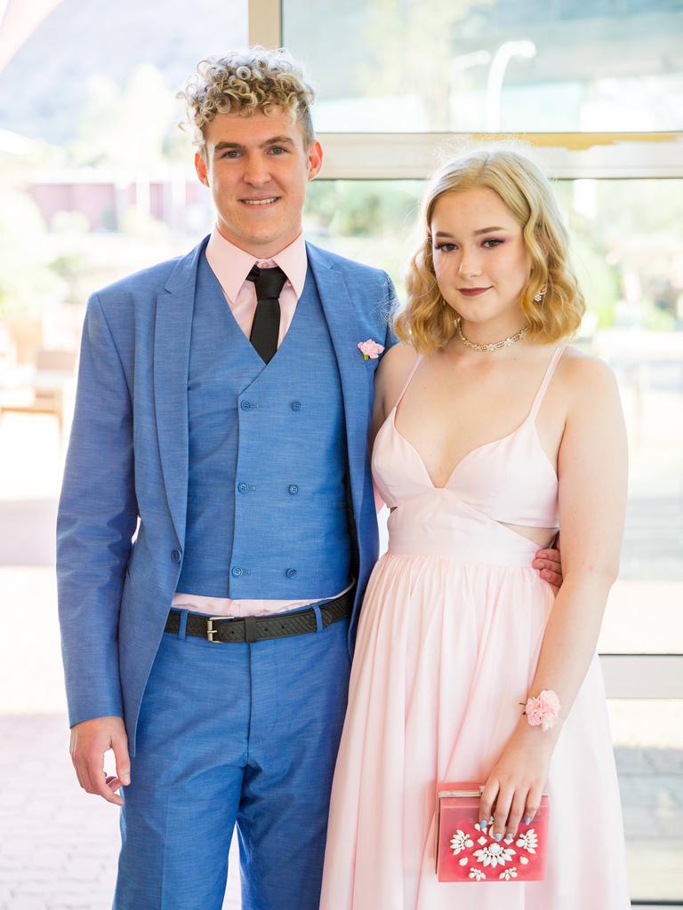 River Pachulicz and Lily Murphy at the 2016 St Philip’s College year twelve graduation and valedictory dinner. Photo: EMMA MURRAY / NT NEWS