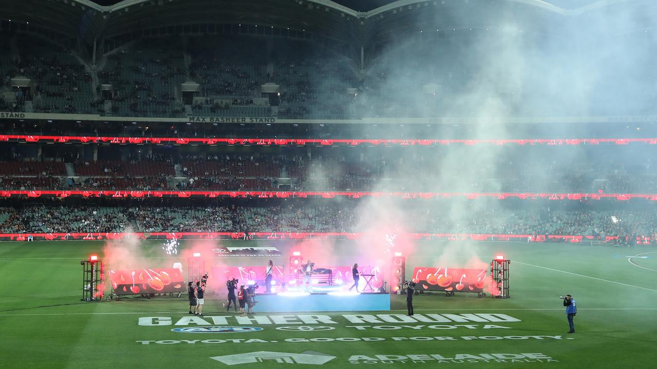 It started with a bang on Thursday night. Photo by Sarah Reed/AFL Photos via Getty Images.