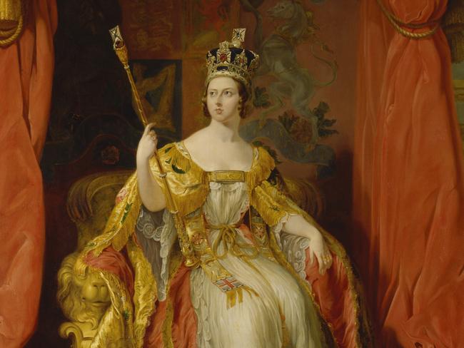 Queen Victoria by Sir George Hayter 1863 @ National Portrait Gallery  Tudors and Windsors Exhibition Bendigo Art Gallery Images Courtesy of Bendigo Art Gallery