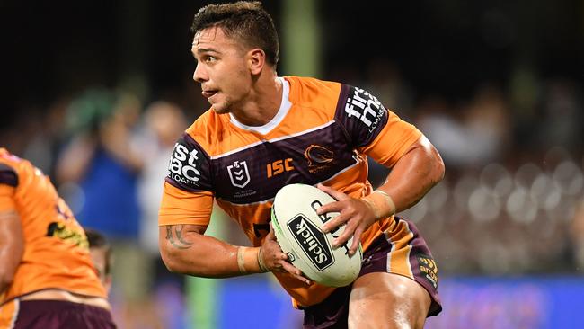 Kodi Nikorima looked disorganised in the halves. Picture: AAP Image/Dean Lewins