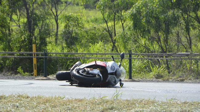 A 43-year-old Western Downs man died after his bike collided with a truck that was travelling the same direction, in the westbound lane of the Warrego Highway at Plainland.