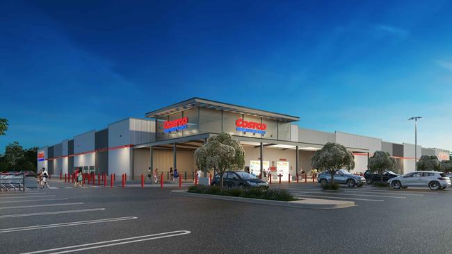 An artist impression of Coomera Costco