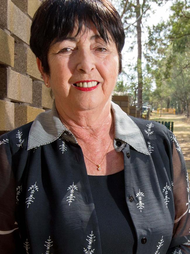 Logan City Council Division 8 Cr Cherie Dalley, Thursday, September 21, 2017. Cherie, pictured here with a buffer between bush and houses, is concerned about fire hazards (AAP Image/Richard Walker)