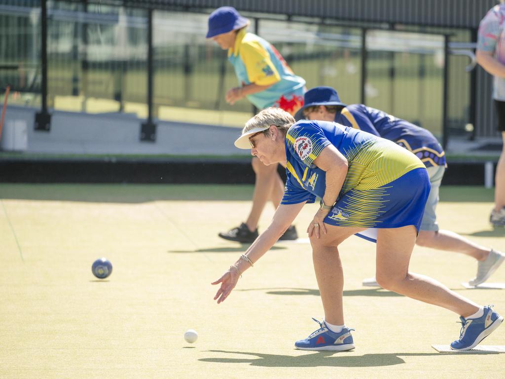 The ladies pairs lawn bowls will be played from 2pm at Broadbeach Bowls Club. Picture: Glenn Campbell