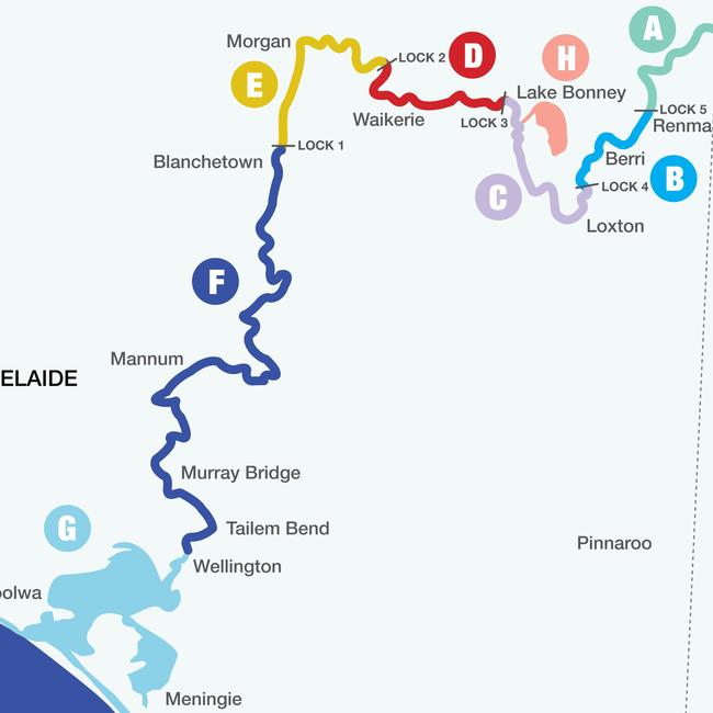 Recreational activities will return to the River Murray in a staged effort with eight separate zones restricting different activities over the coming months.