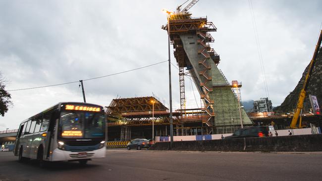 Construction sites dominate Rio as the city prepares to host the 2016 Olympic Games. Picture: Ariel Guevara