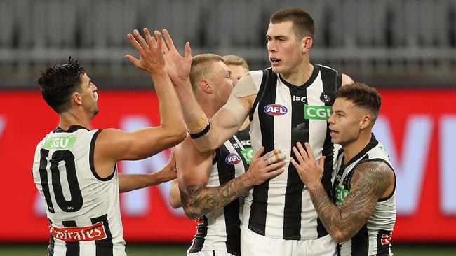 Collingwood big man Mason Cox has become of interest to the Bulldogs. Picture: Paul Kane/Getty Images