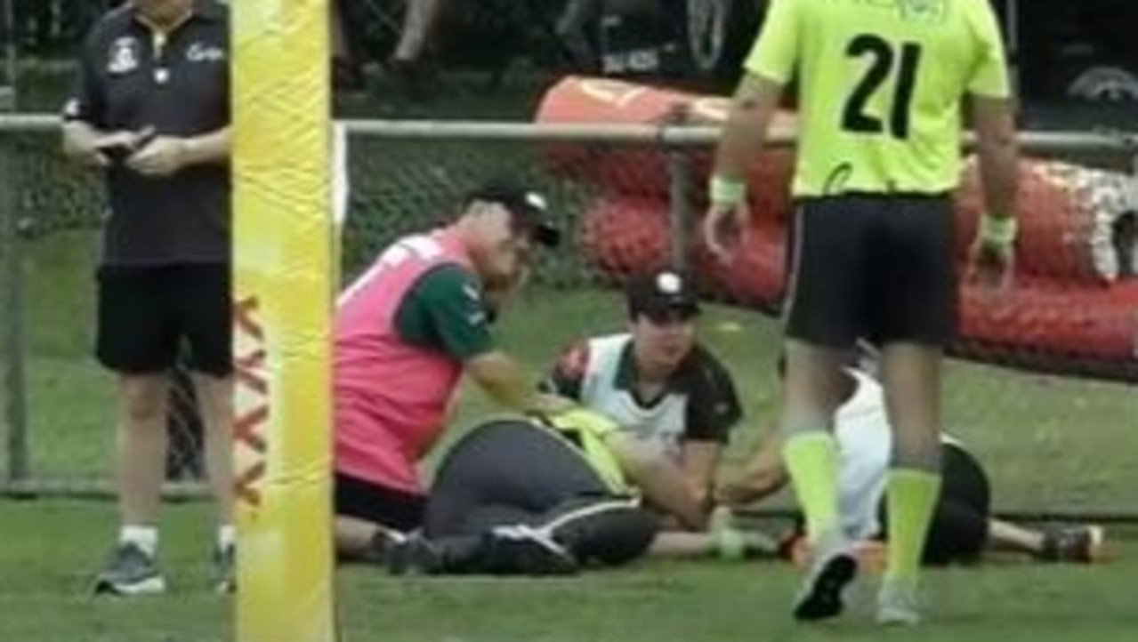 Serious injury forces AFL Cairns game to be abandoned