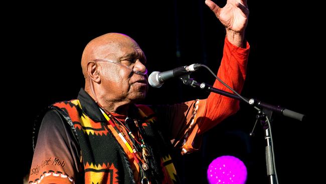 Archie Roach playing at Womadelaide 2021. Picture: Rob Sferco