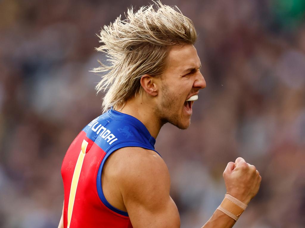 Kai Lohmann is one of many young Lions thriving under Fagan. Picture: Michael Willson/AFL Photos via Getty Images