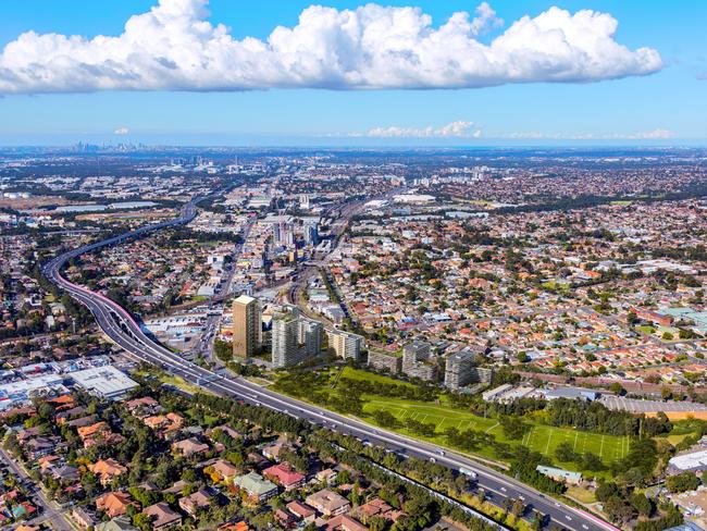 There will be more than one soccer field worth of open space in the new Crescent Parklands development near Parramatta.