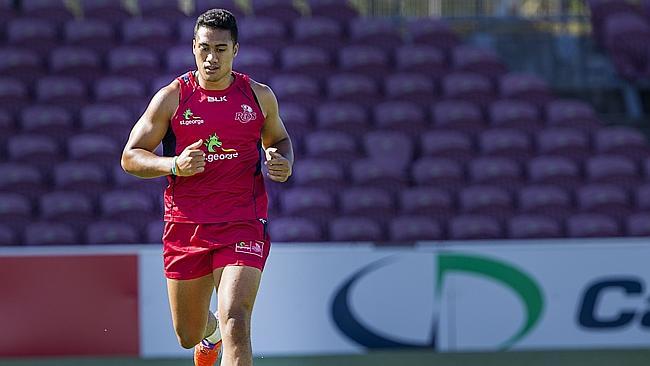 Jamie-Jerry Taulagi will make his Super Rugby debut on the wing for the Reds.