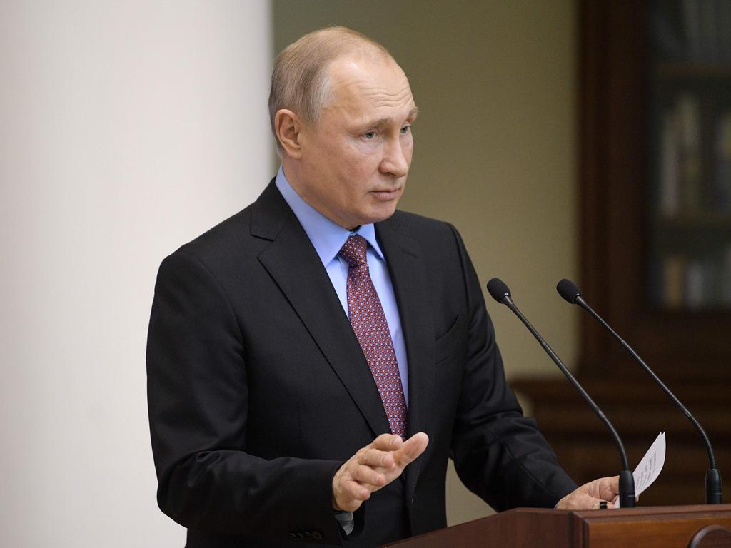 Russian President Vladimir Putin. Picture: Alexei Druzhinin/Sputnik