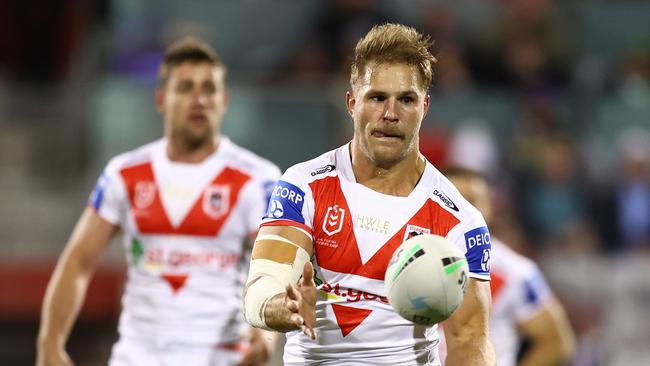 De Belin was one of the first players suspended under the NRL’s no-fault stand down policy and spent almost three seasons on the sidelines. Picture: Getty Images.