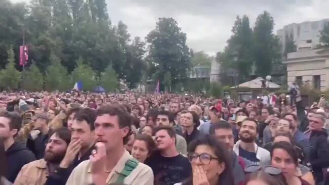 'Explosion of Joy': Paris Crowd Cheers After French Election Exit Poll Revealed