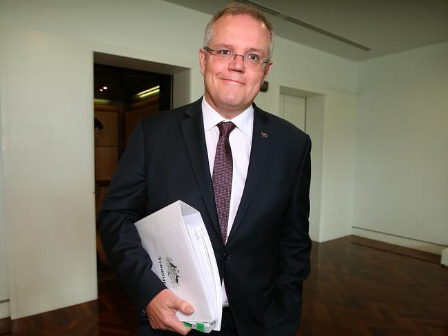Treasurer Scott Morrison is planning to deliver a ‘sensible’ budget. Picture: Kym Smith