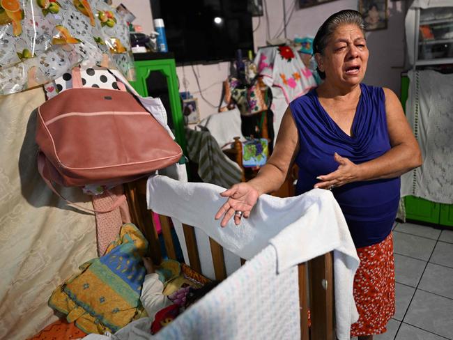 Josefina Bonilla, mother of Stefany Santos. Picture: AFP