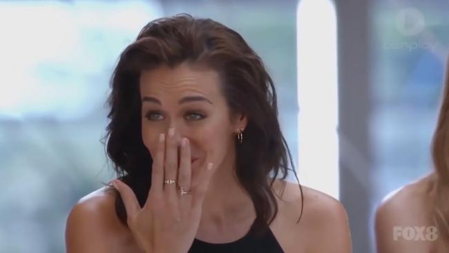 Megan Gale on the Australia’s Next Top Model episode. Picture: Fox8