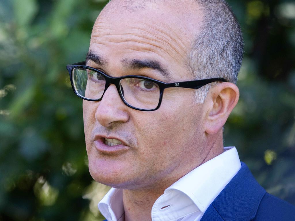 Acting premier James Merlino says it was not so much about case numbers, more the hospitalisations and ICU beds that were ‘critical’. Picture: NCA NewsWire/Sarah Matray